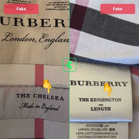 how to spot a fake burberry blue label|how to check burberry coat.